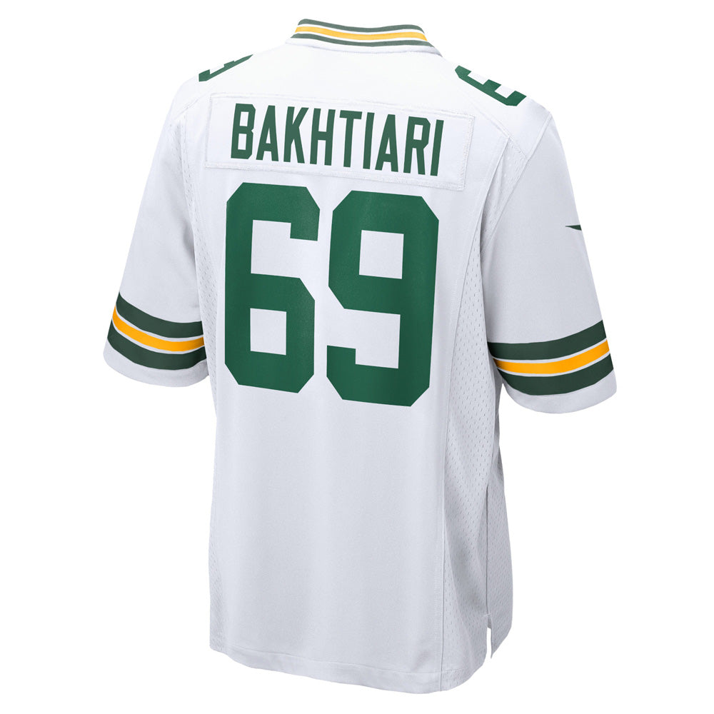Men's Green Bay Packers David Bakhitari Game Jersey - White