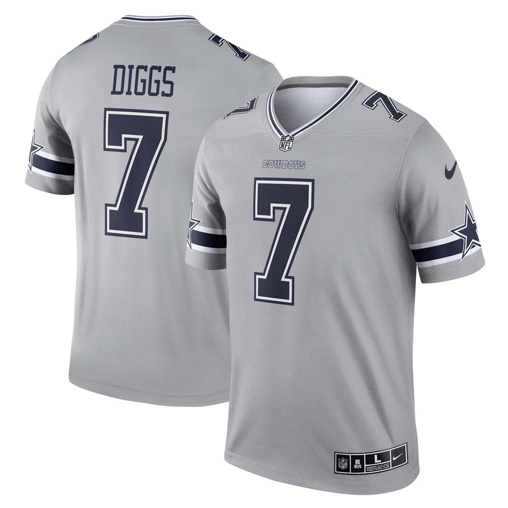 Men's Dallas Cowboys Trevon Diggs Inverted Legend Jersey Gray